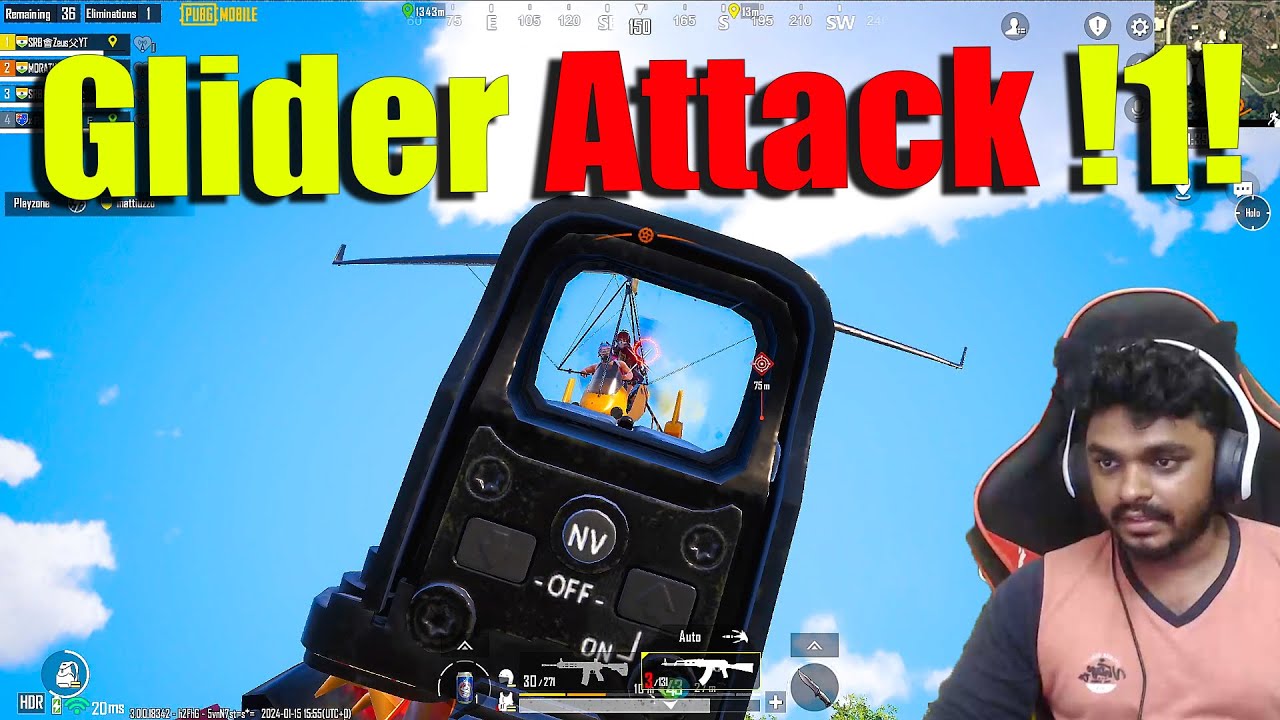 Glider Attack - PubgMobile 3.0
