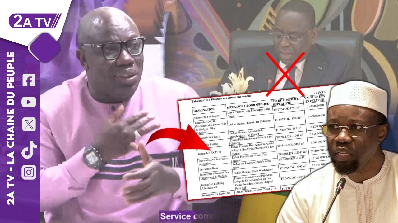 Vente des immeubles de l'Etat, Ahmed Aïdara dévoile les graves massacres du régime de Macky Sall