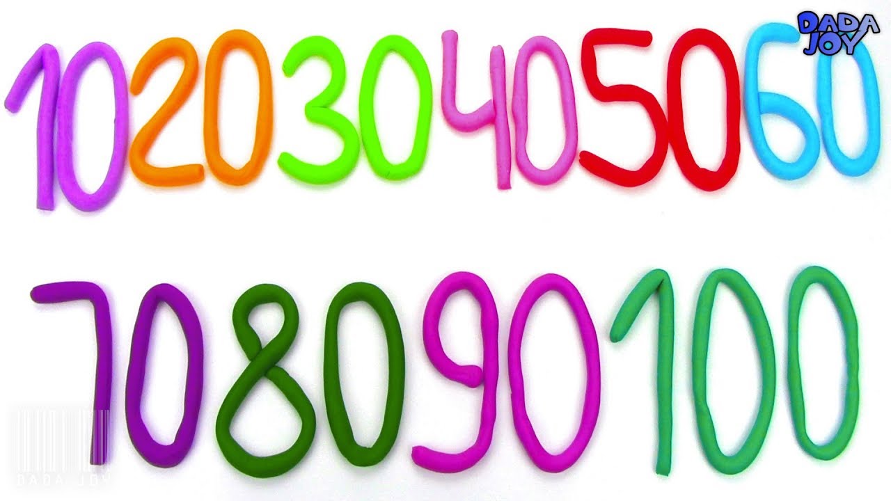 Play Doh Números 10-100| Colores Play Doh