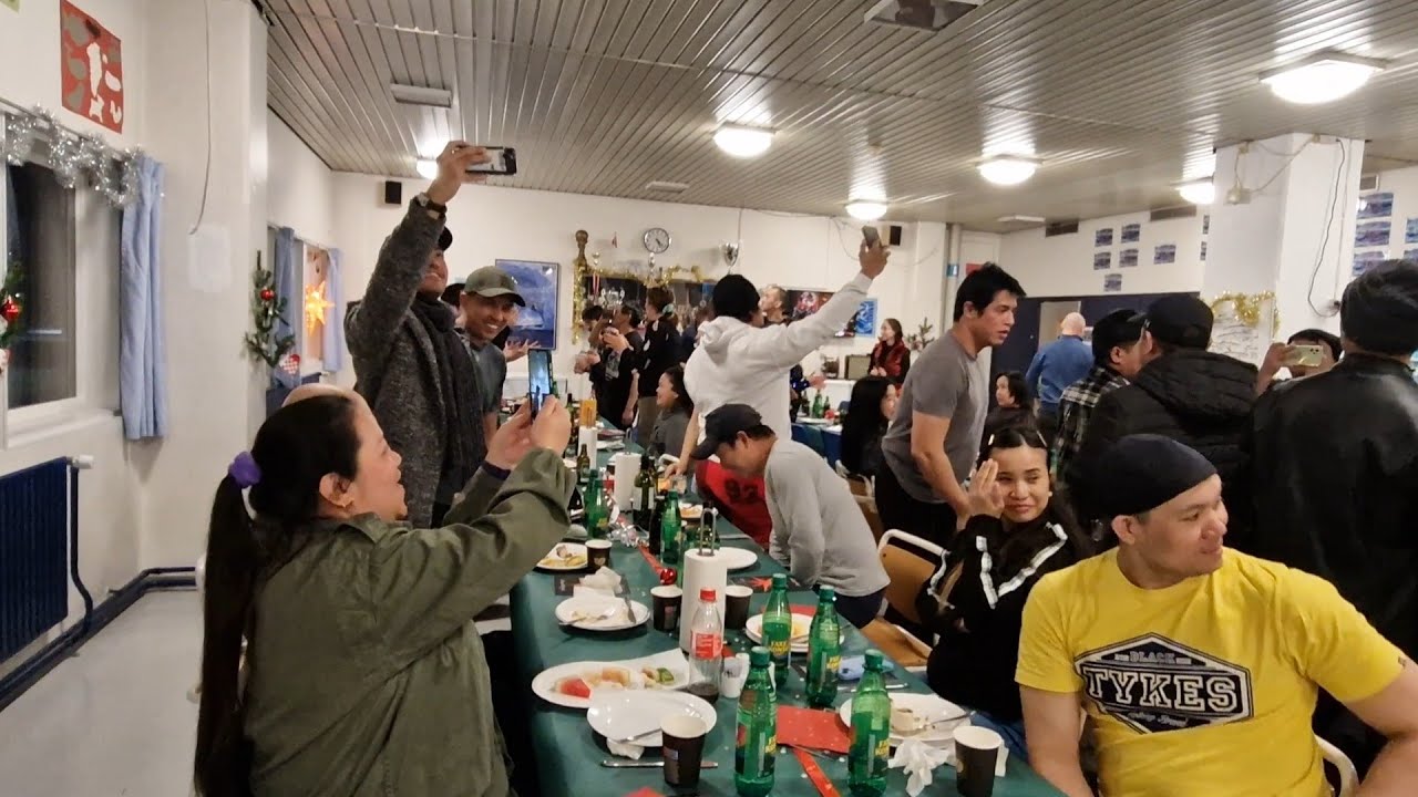 Royal Greenland Christmas party 2023 #paamiut #greenland
