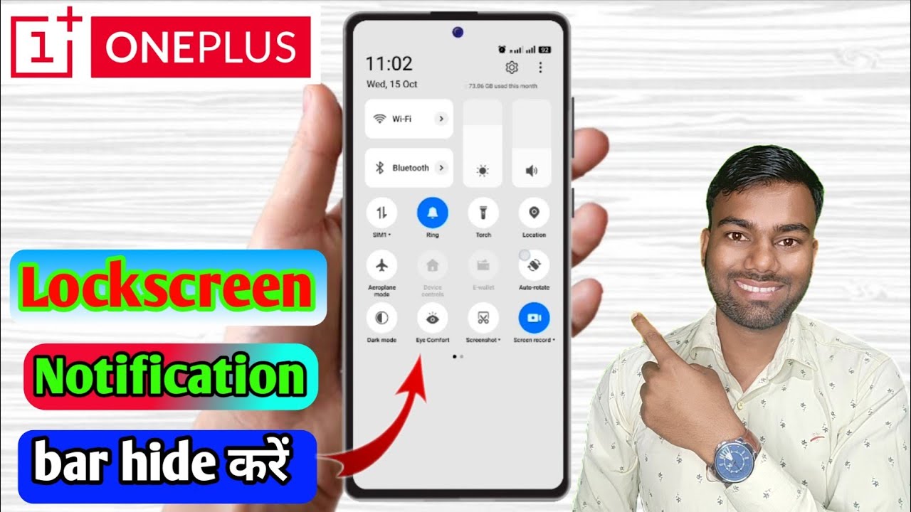 OnePlus Lockscreen Notification Panel Hide, OnePlus Me LockScreen Par Notification Panel Band Kare