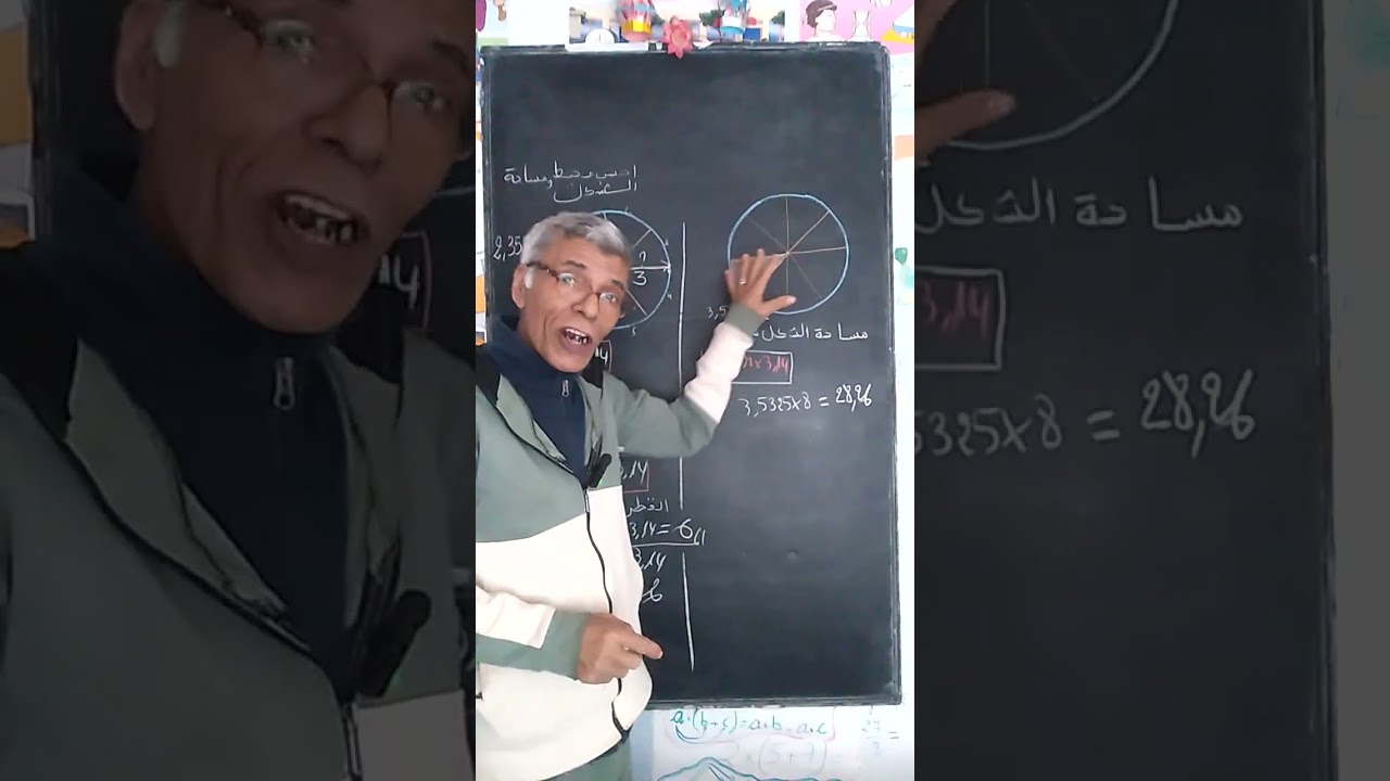 السادس والخامس ابتدائي #حساب #المساحة 