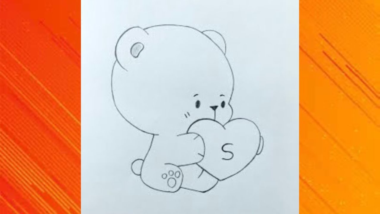 How to draw cute teddy drawing | drawing | easy step | Anku art 