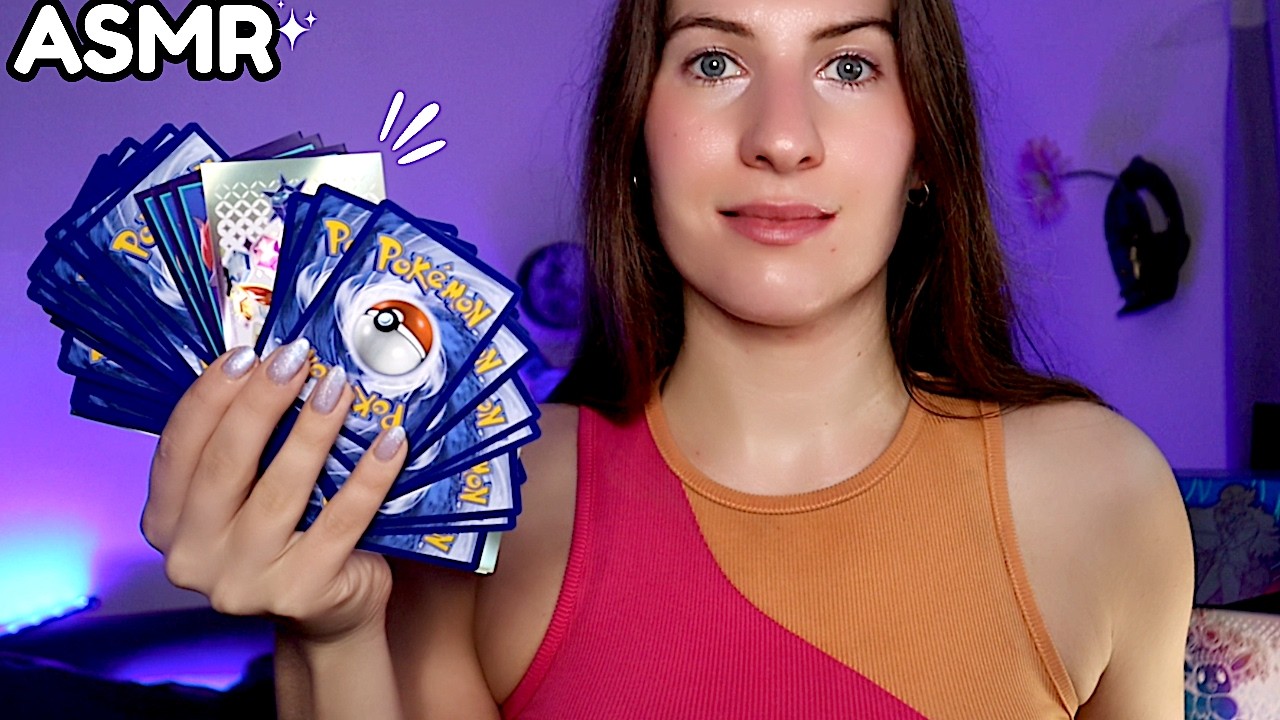 ASMR in FRENCH - Organizing my Pokemon Cards 💖📁