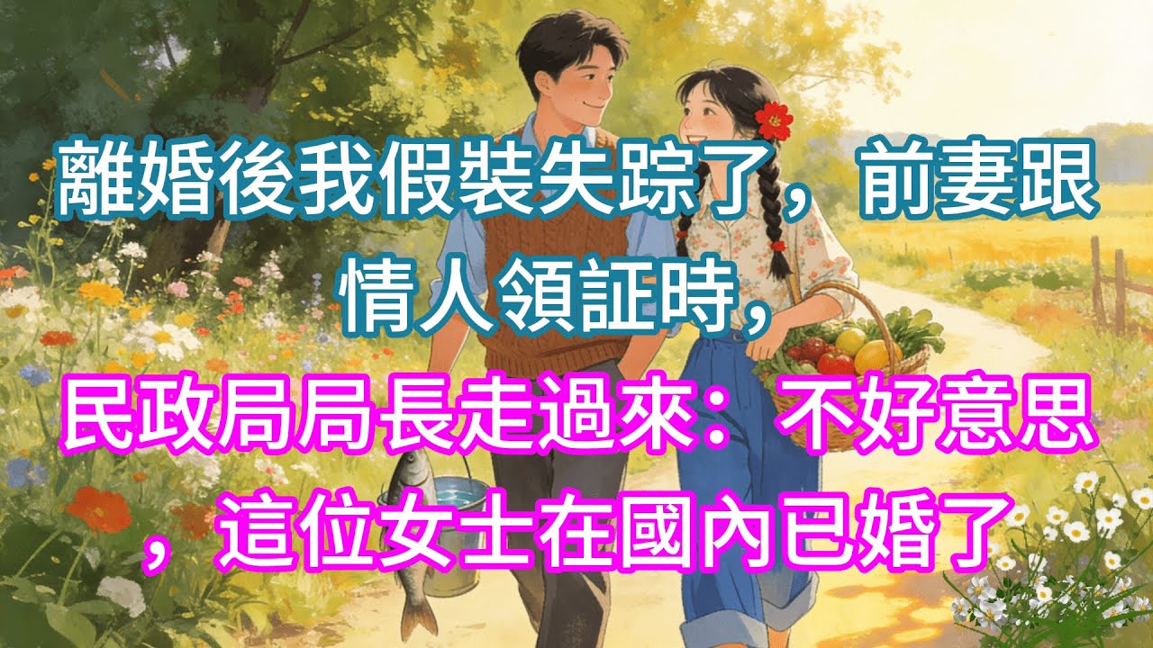 【完結】離婚後我假裝失踪了，前妻跟情人領証時，民政局局長走過來：不好意思，這位女士在國內已婚了