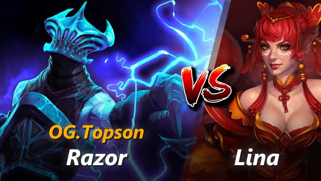 How to Razor mid vs Lina (feat. Topson) | First 10 minutes