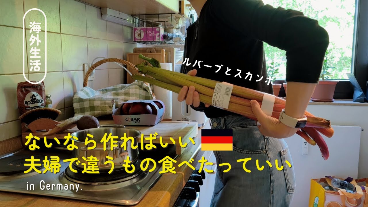 【ドイツ生活vlog】確定申告も労働も趣味も全部やる/謎野菜ルバーブへの挑戦状 #ドイツ生活 #海外生活