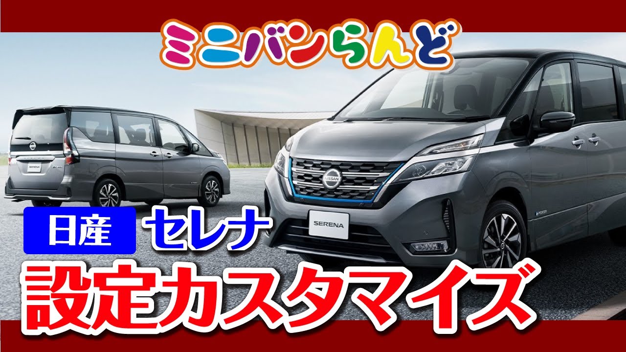 日産　セレナ　設定カスタマイズ