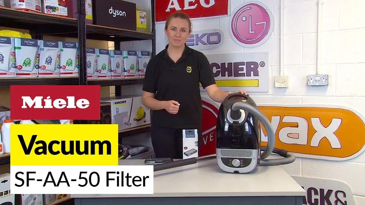Как заменить активный воздушный фильтр пылесоса Miele SF-AA 50