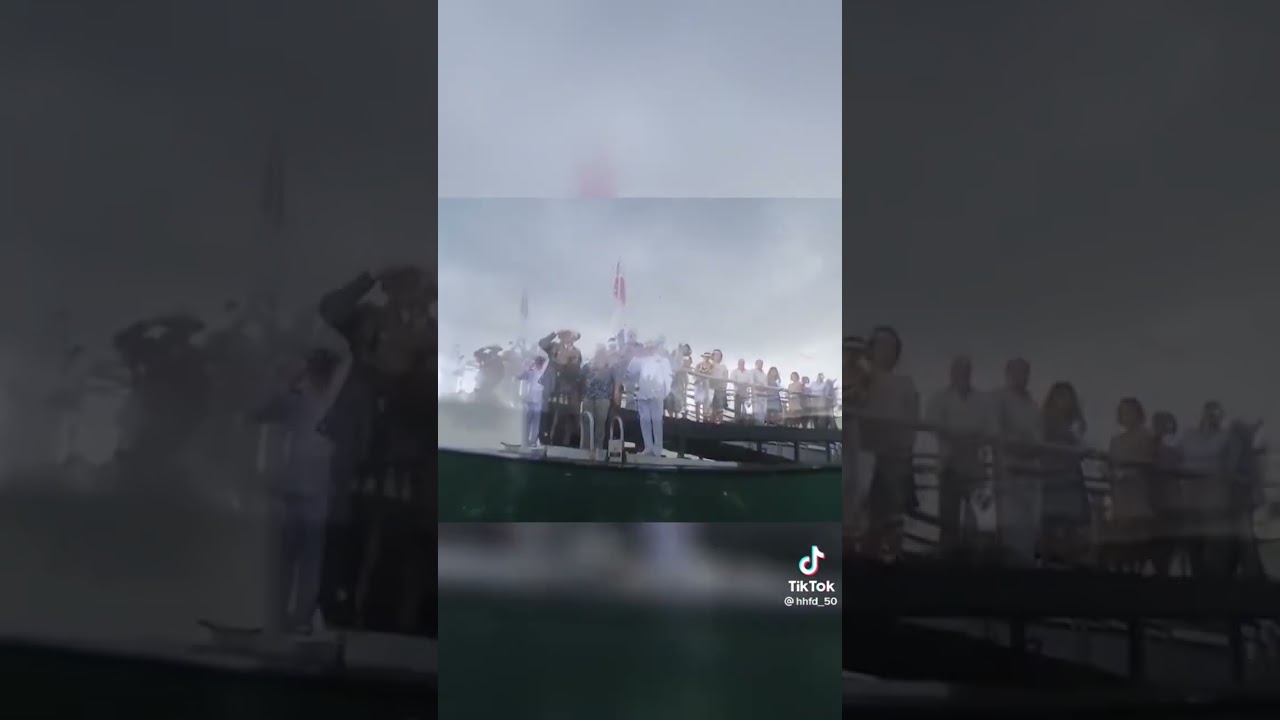Burial at Pearl Harbor. Veteran returns to the  Arizona #pearlharbor #arizona #ww2