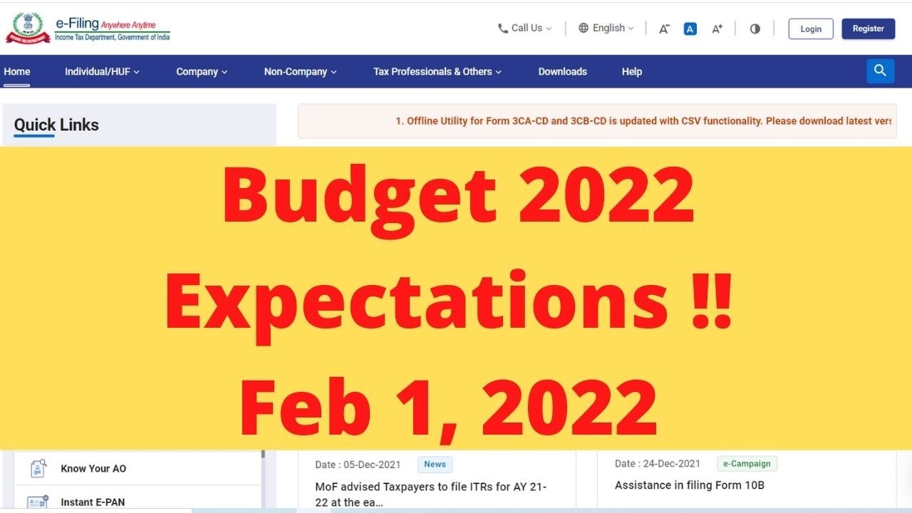 Budget Expectations 2022-23 #UnionBudget 22