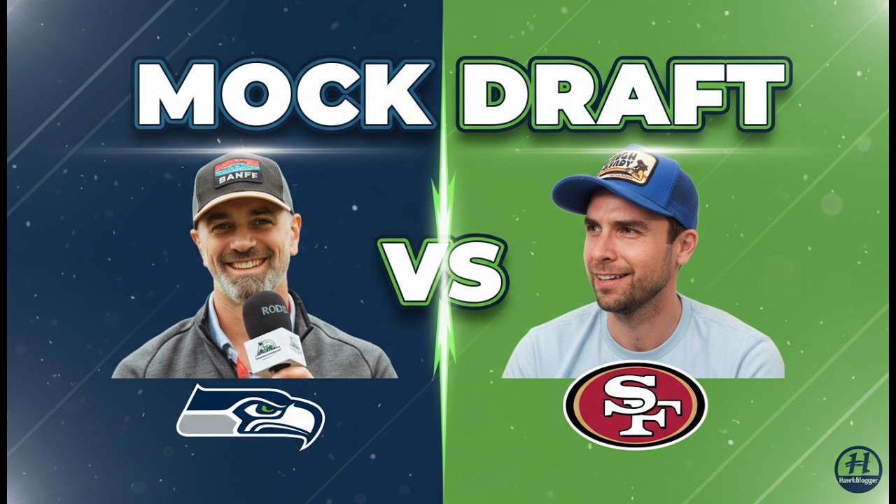 Seahawks vs 49ers MOCK DRAFT 1.0 Live from the #nflcombine ft. Grant Cohn!