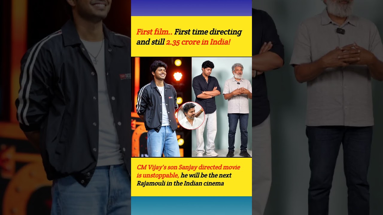 CM Vijay ke bete Jason Sanjay ne kiya kamaal! Day 1 Collection shocking hai 😱 #thalapathyvijay