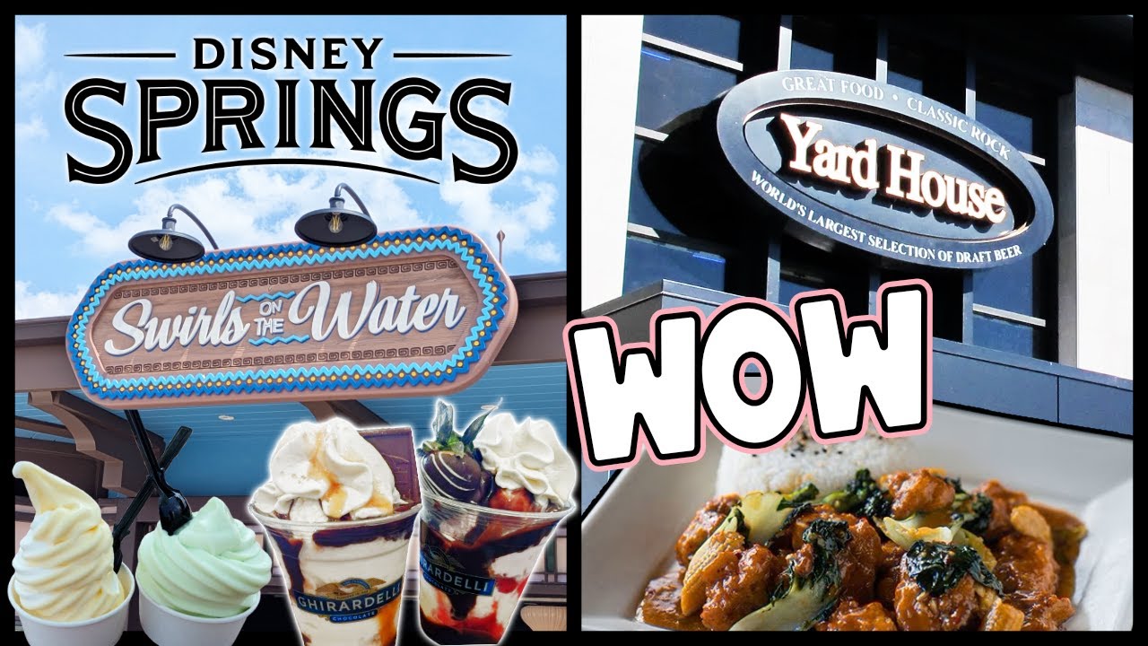 Dole Whips, Ghirardelli And Yard House Food ! Disney Springs - Icon Park Orlando Florida Vlog