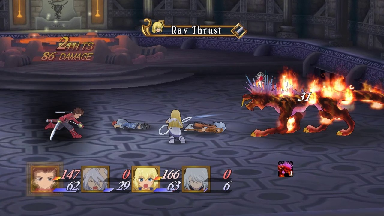 Tales of Symphonia boss fight! FIrst try!