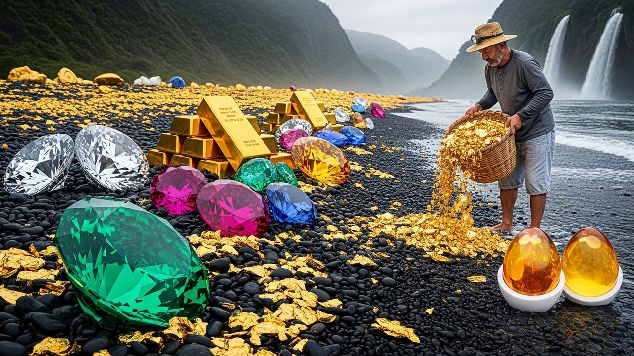 Searching for gold and gems worth millions of dollars in an illegal mine in the United States!