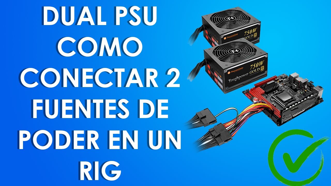 COMO CONECTAR 2 FUENTES DE PODER A UN RIG DE MINERIA (DUAL PSU)