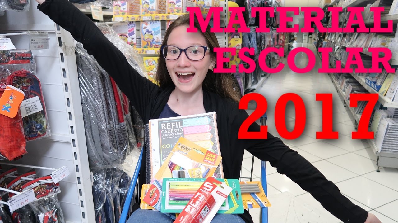 COMPRANDO MEU MATERIAL ESCOLAR 2017 /  ZABETTA MACARINI