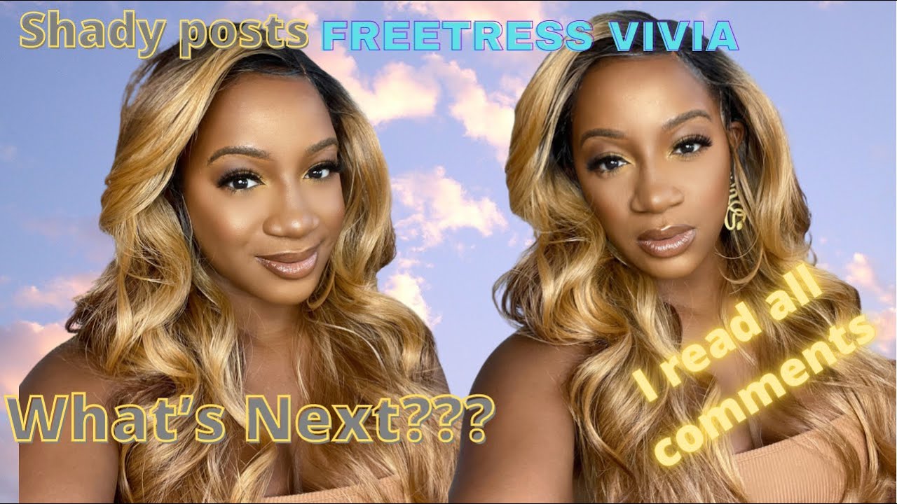 I Read What You Wrote 😒Let's ChitChat ! Freetress Equal Synthetic Hair 5 Inch Lace Part Wig - VIVIA