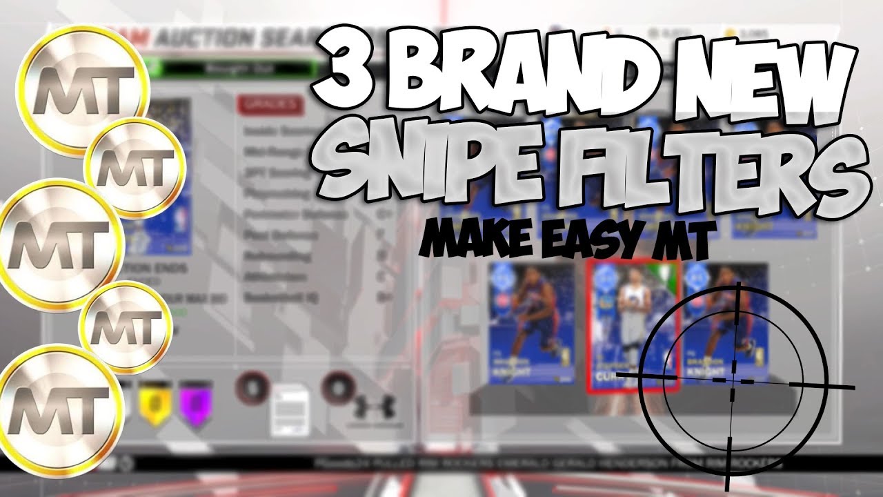 3 BRAND NEW SNIPE FILTERS NBA2K18 - BEST FILTERS IN GAME AFTER MARKET CRASH