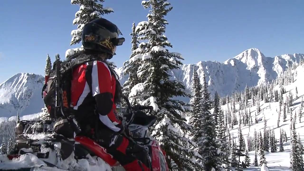 Slow Motion Snowmobile Powder  vid HD.....Cinama