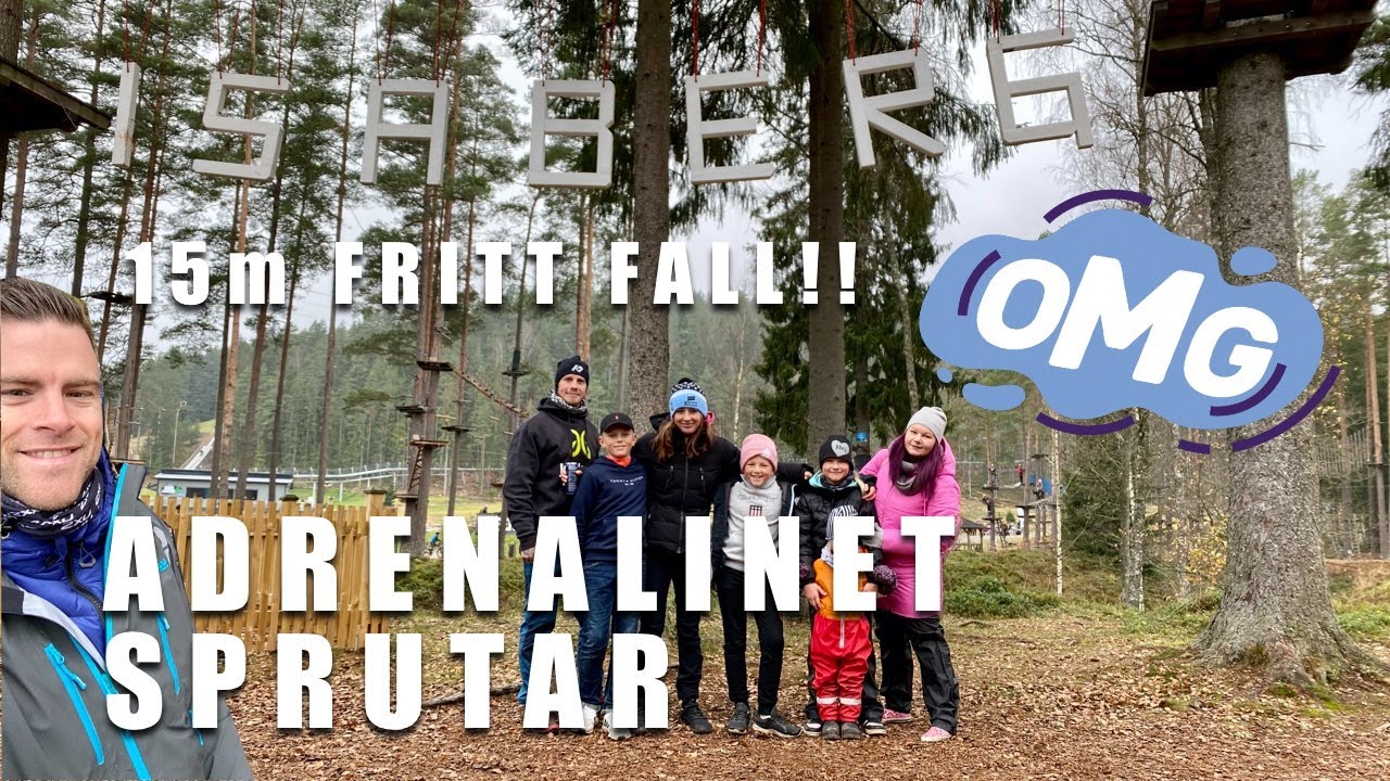 ÄVENTYR MED NINJAFAMILJEN PÅ ISABERG - ADRENALINET SPRUTAR  | TEAM LOST