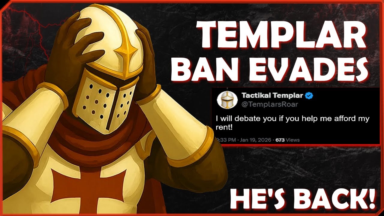 Tactikal Templar Begs Me For Money! Ban Evasion on Twitter