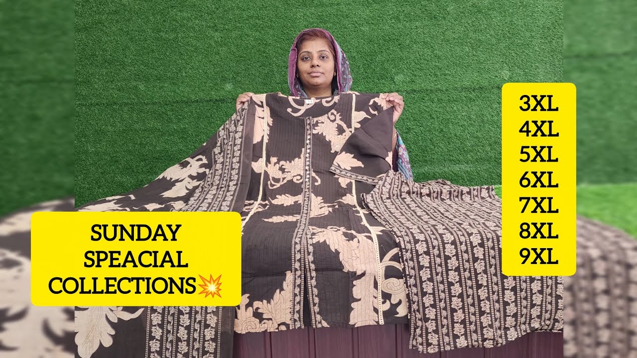 SUNDAY SPEACIAL COLLECTIONS💯💥 3XL TO 9XL COLLECTIONS✨️#plussize @reemasreadymade3459 