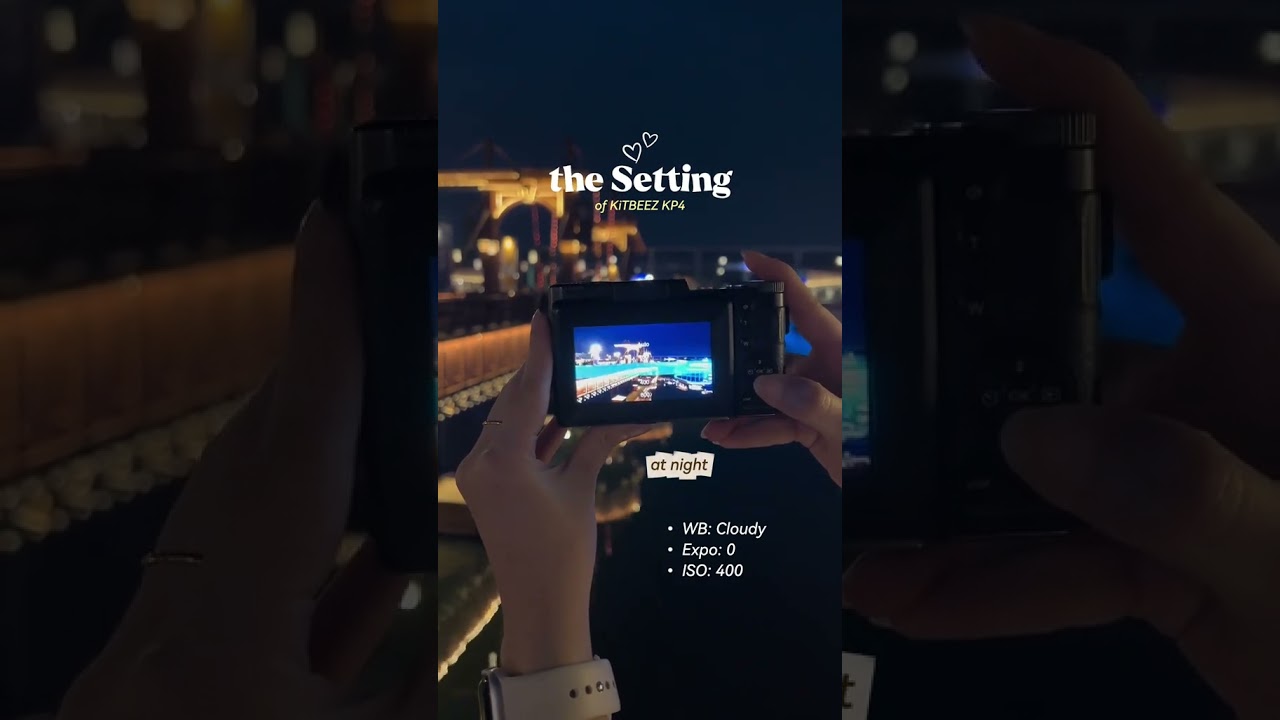 KiTBEEZ KP-4 | ✨📸How to set when take photos at night?🙋&zwj;♀️ #kamera #kitbeez #digitalcamera
