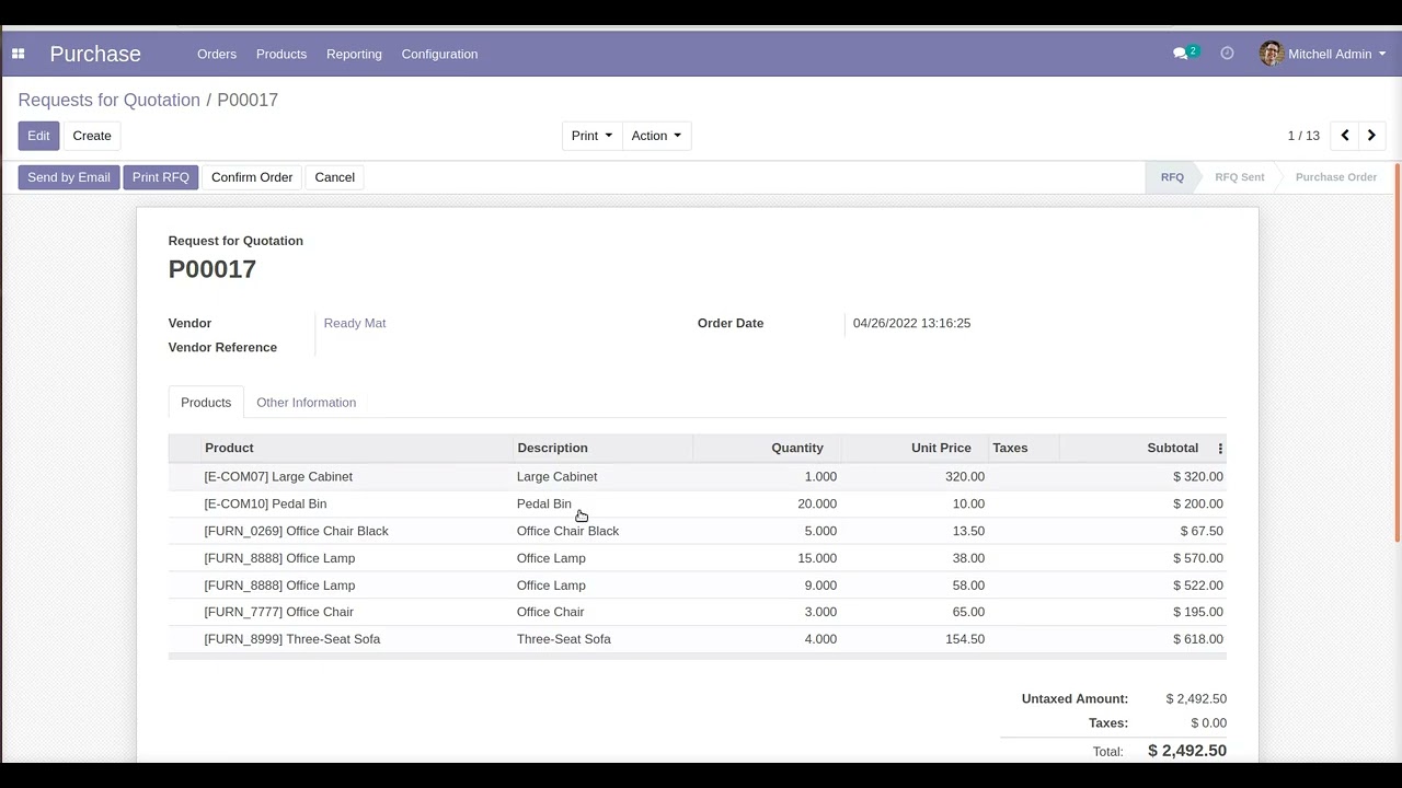 How to Merge Multiple Purchase Orders | Odoo App Feature #ODOO16 #Multiple #purchase