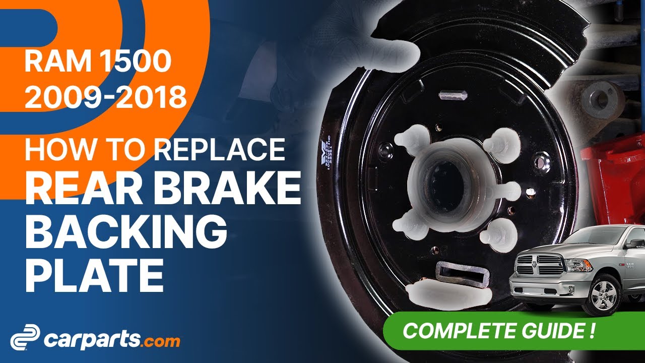 How to replace the Rear Brake backing plate 2009-2018 Dodge RAM 1500 🚗
