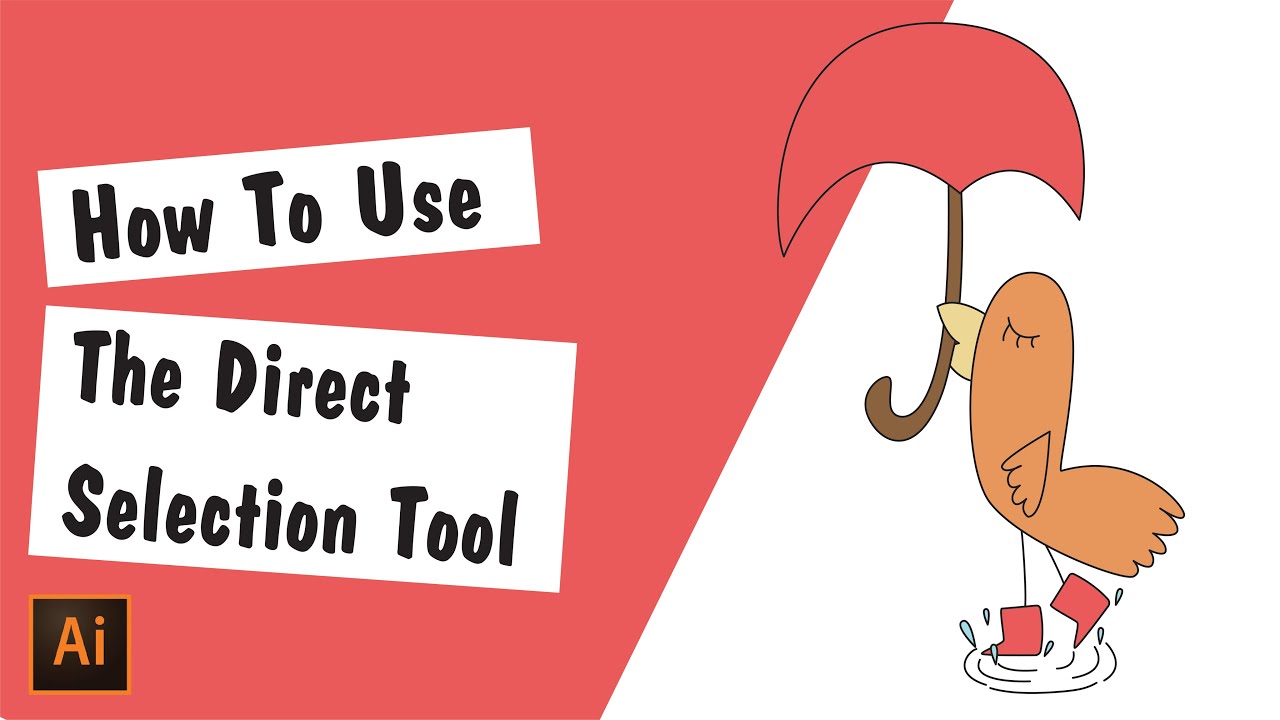How to Use The Direct Selection Tool -  Adobe Illustrator Tutorial