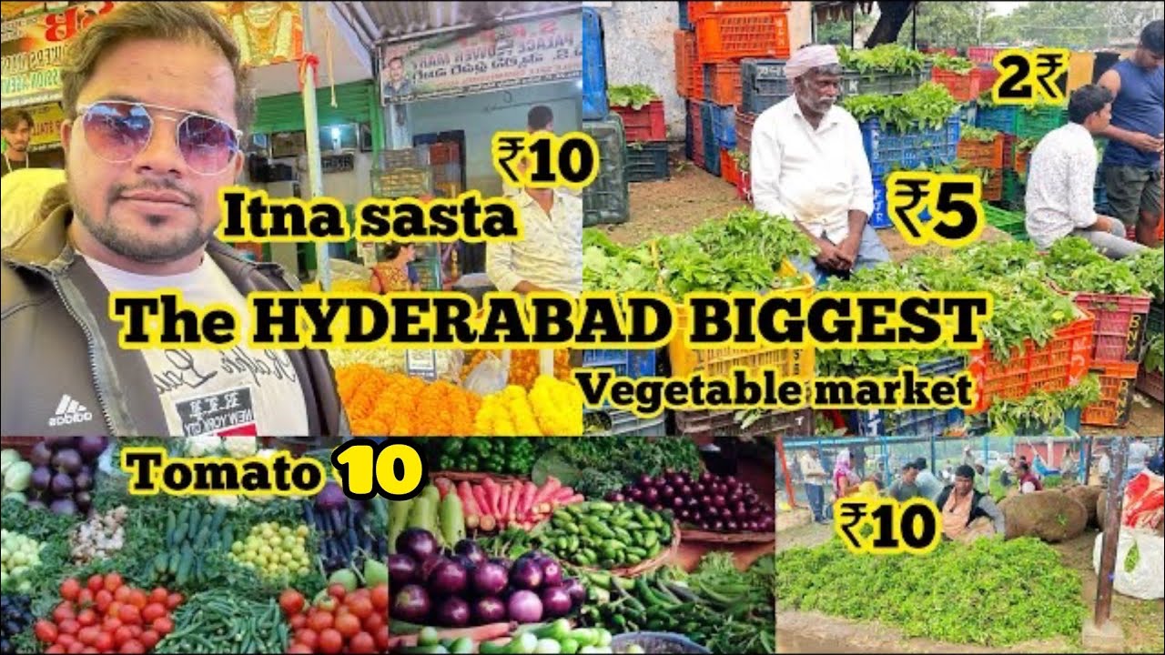 The Hyderabad biggest😉vegetable market😎in Bowenpally just ₹8🔥full information in vlog part ￼2🔥🔥