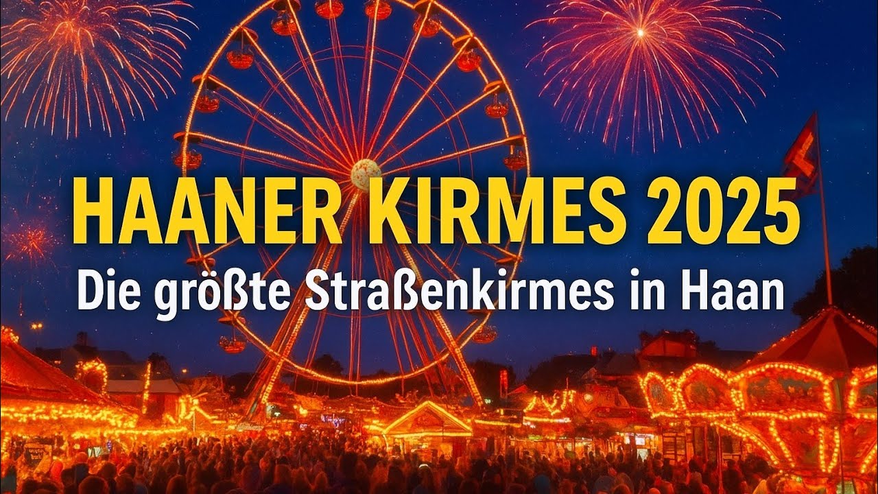 Haaner Kirmes 2025 &ndash; Die gr&ouml;&szlig;te Stra&szlig;enkirmes in Haan 🎠✨🎡