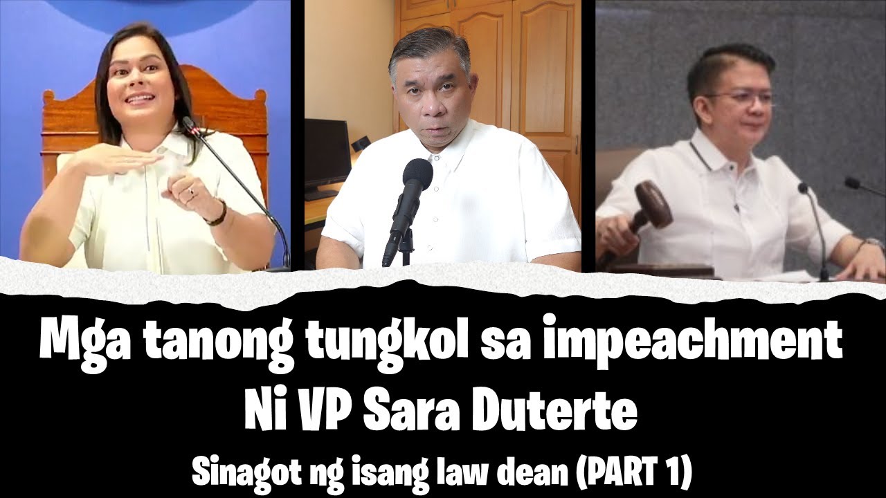 Questions from the Impeachment video. Answered by a law dean (Part 1)