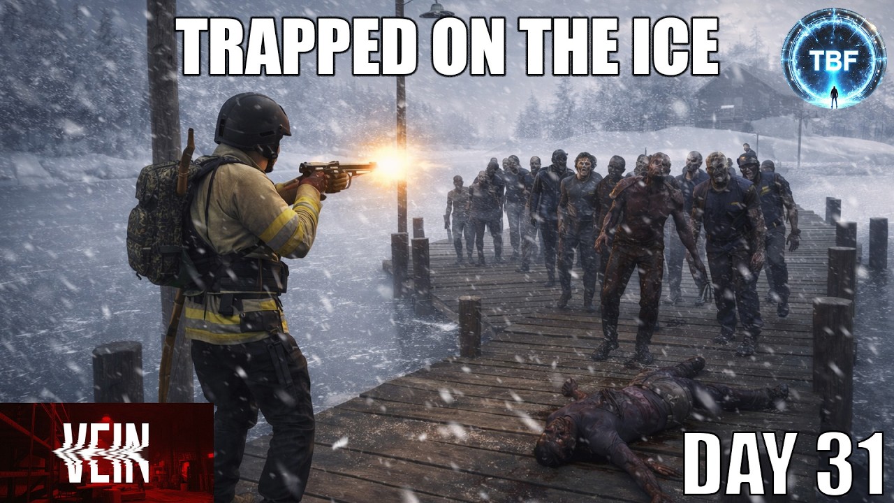 Fighting Zombies on a Frozen Lake | VEIN Survival [INSANE DIFFICULTY]