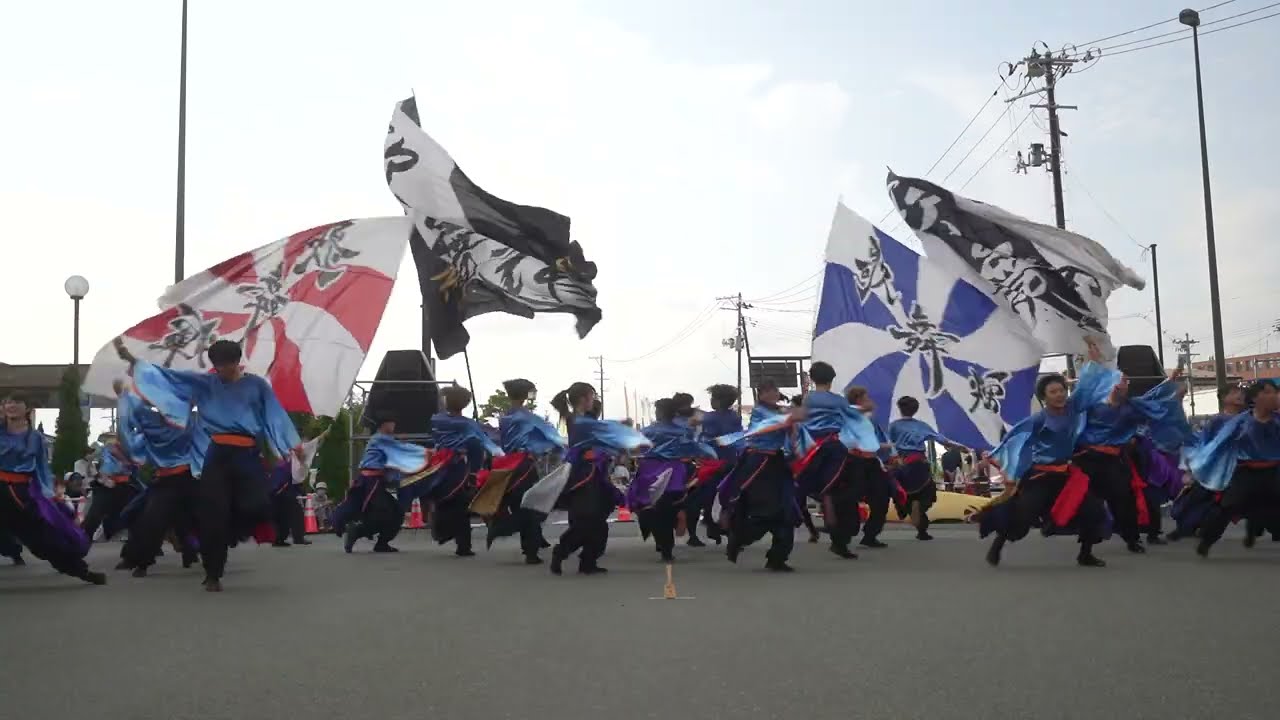 秋田大学よさこいサークルよさとせ歌舞輝　第20回奥州YOSAKOI in みずさわ　2023年9月17日　ステージ会場