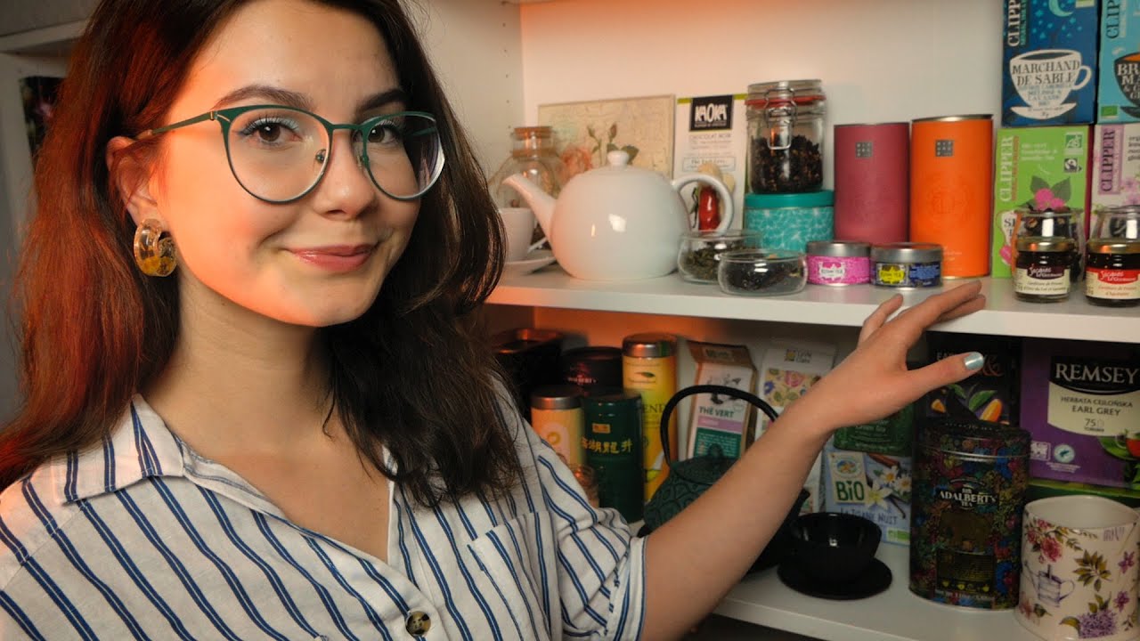 ASMR PO POLSKU | sklep z herbatami • ciche mówienie • szelest •  letni deszcz • muzyka | roleplay