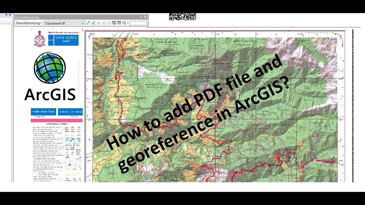 Как добавить PDF-файлы и выполнить географическую привязку в ArcMap?