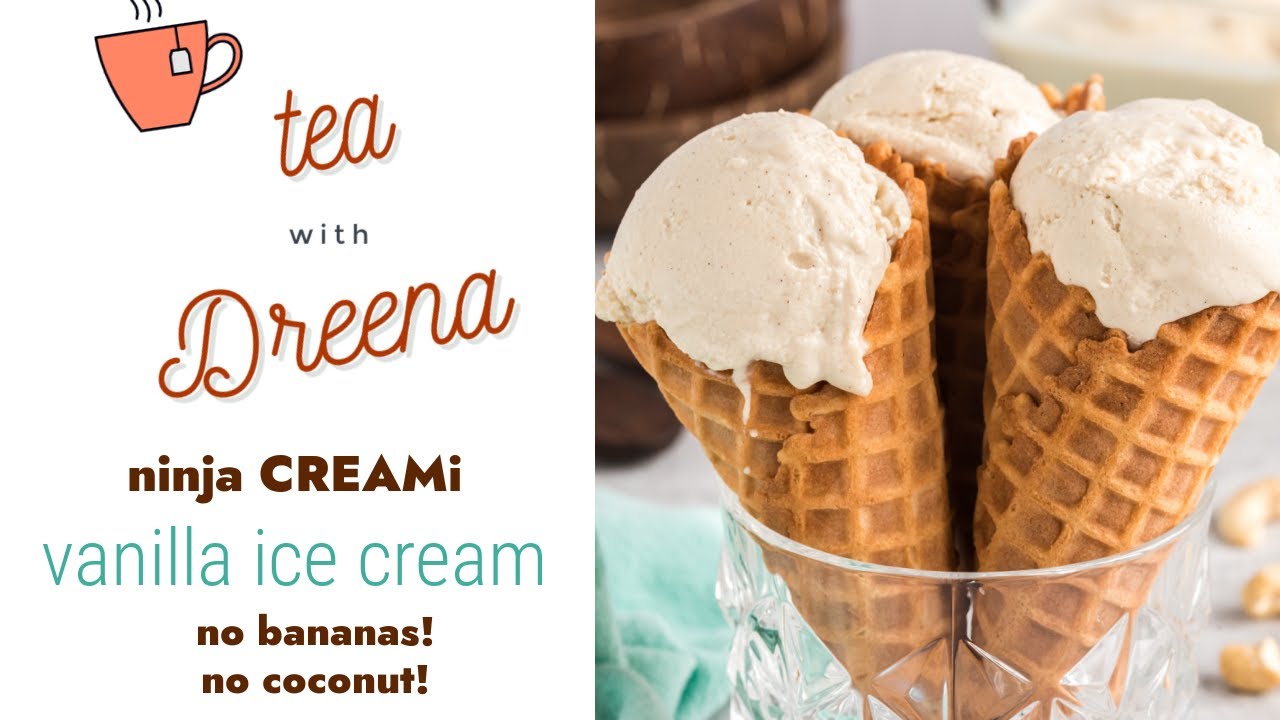 Ninja CREAMi Vegan Vanilla Ice Cream (no bananas!)🍦