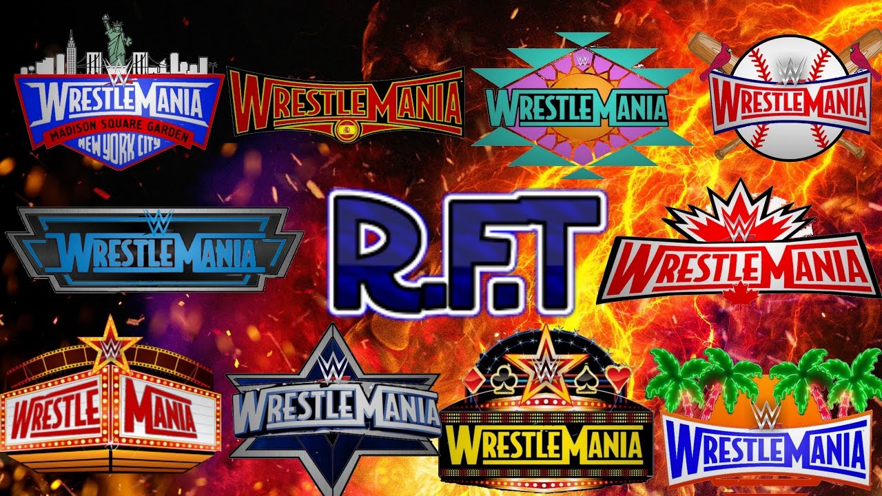 Wrestlemania 61 - 70 Logos