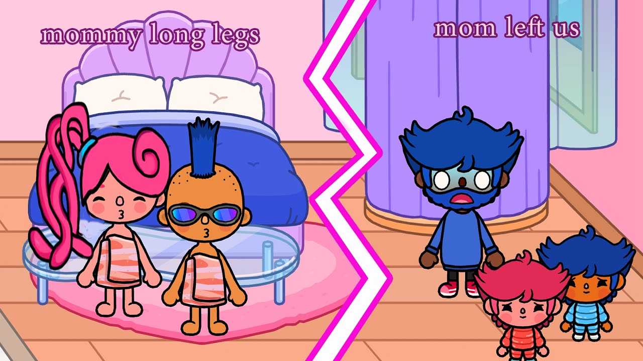 toca boca//CREEPY LIFE of MOMMY LONG LEGS/ Sad Story /Toca Life World