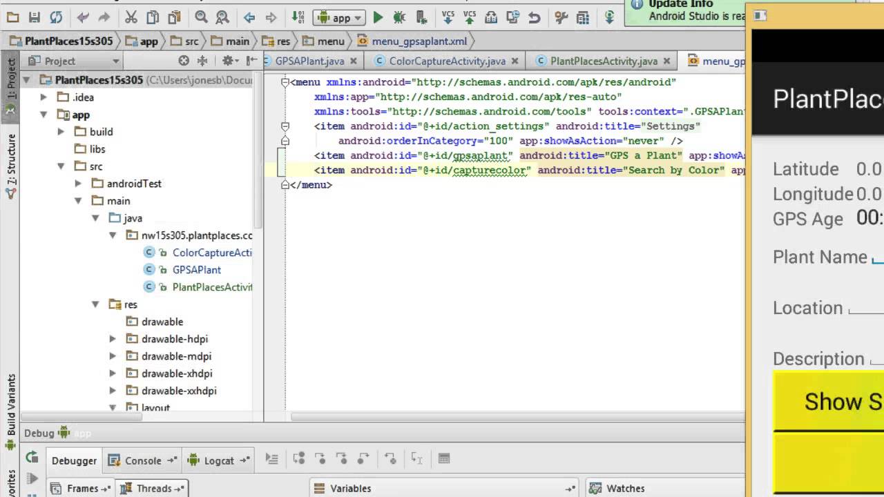 Creating a menu with XML and onClick in Android Studio