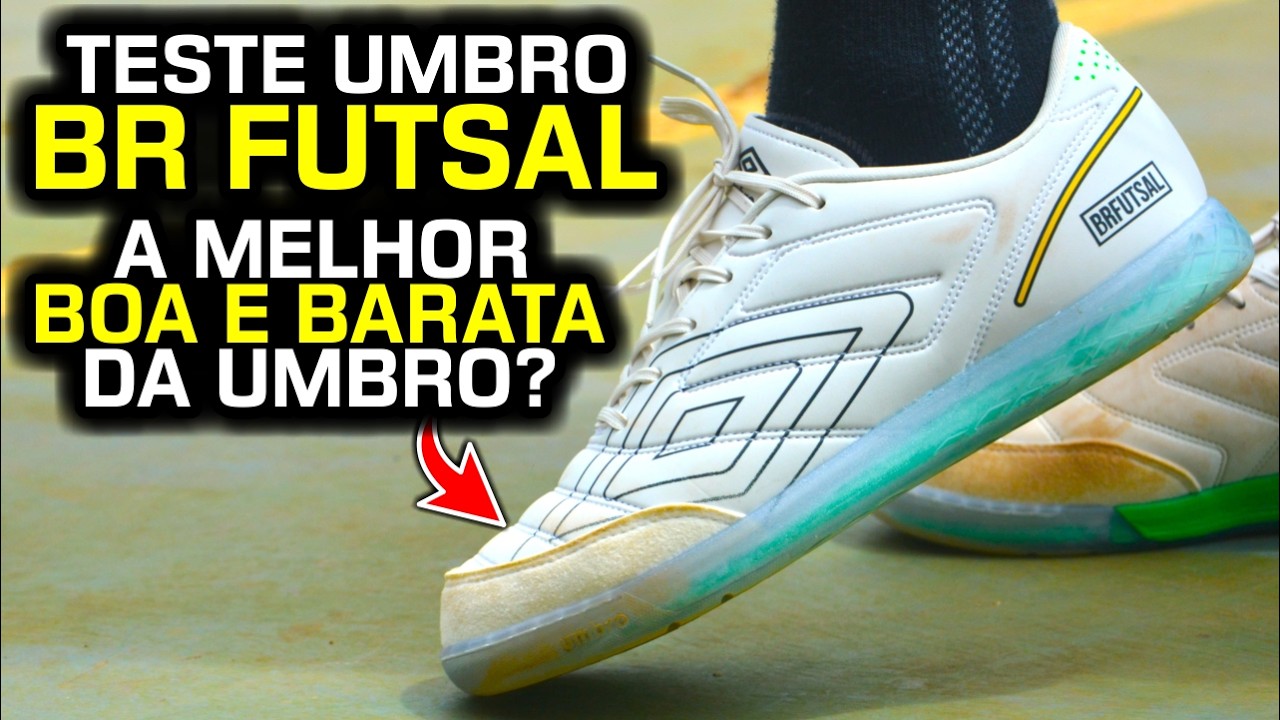 MELHOR que Pro 5 Bump Club e Umbro X-Comfort? - Teste chuteira futsal Umbro BR Futsal IN