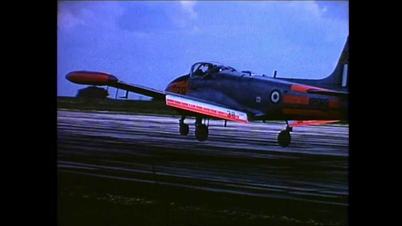 RAF Jet Provost EIIR flypast practice 1968