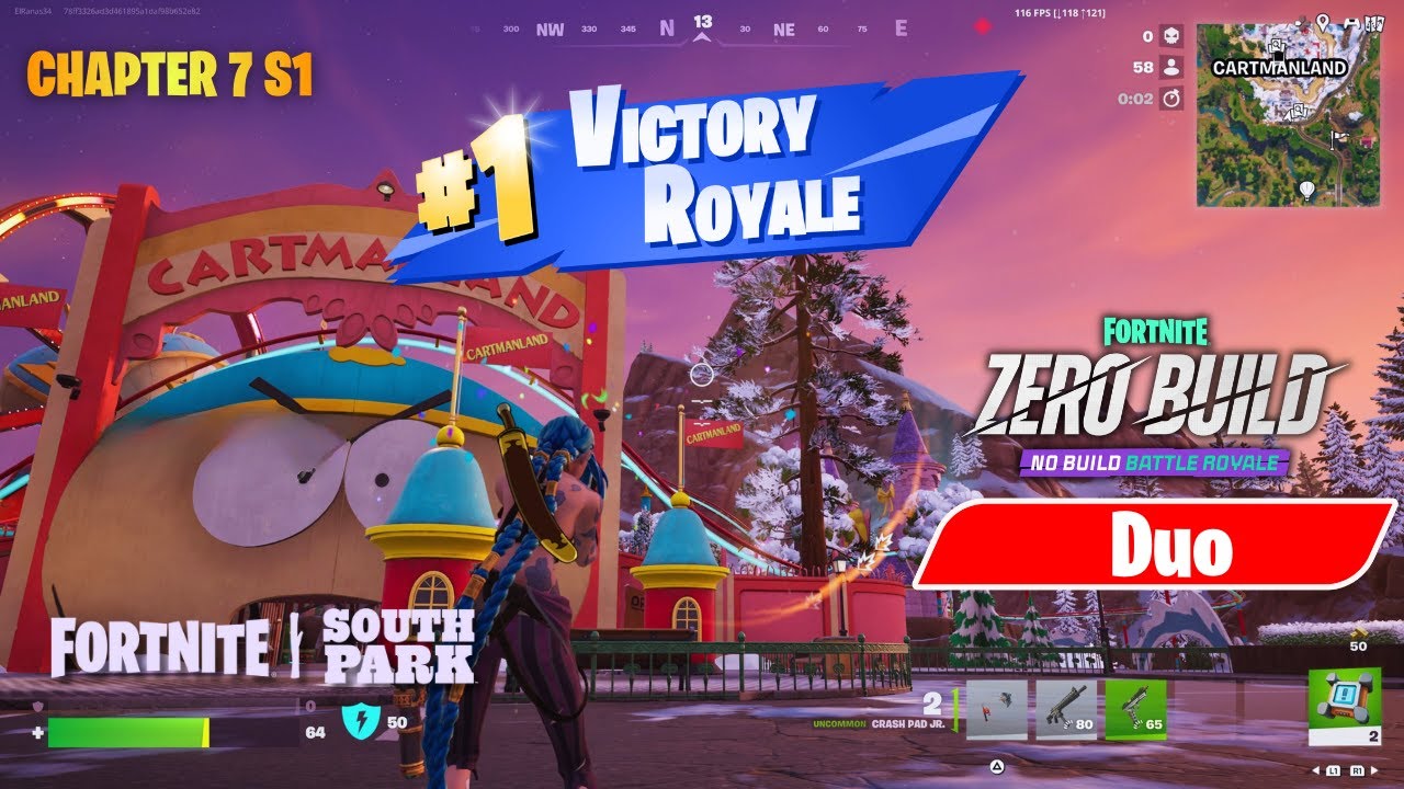 Fortnite Zero Build - South Park Mini Season - Duo Full Gameplay (PS5 No Commentary)