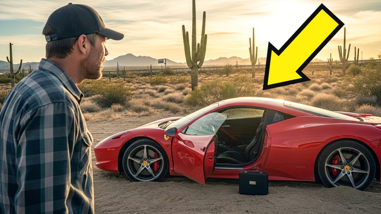 En el Desierto de Chihuahua, Un Camionero Halló Ferrari Abandonada—Y Quedó en Shock al Ver Dentro...