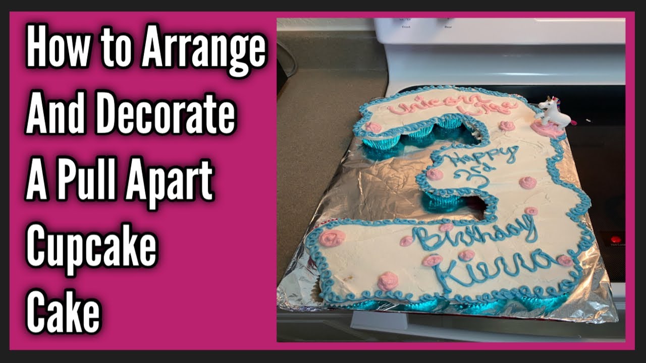 Number 3 Cupcake Cake Tutorial | Vlogmas Day 13| Unicorn