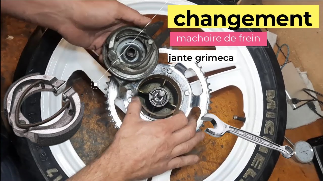 changement de mâchoire de frein pour jante grimeca  en diamètre 90
