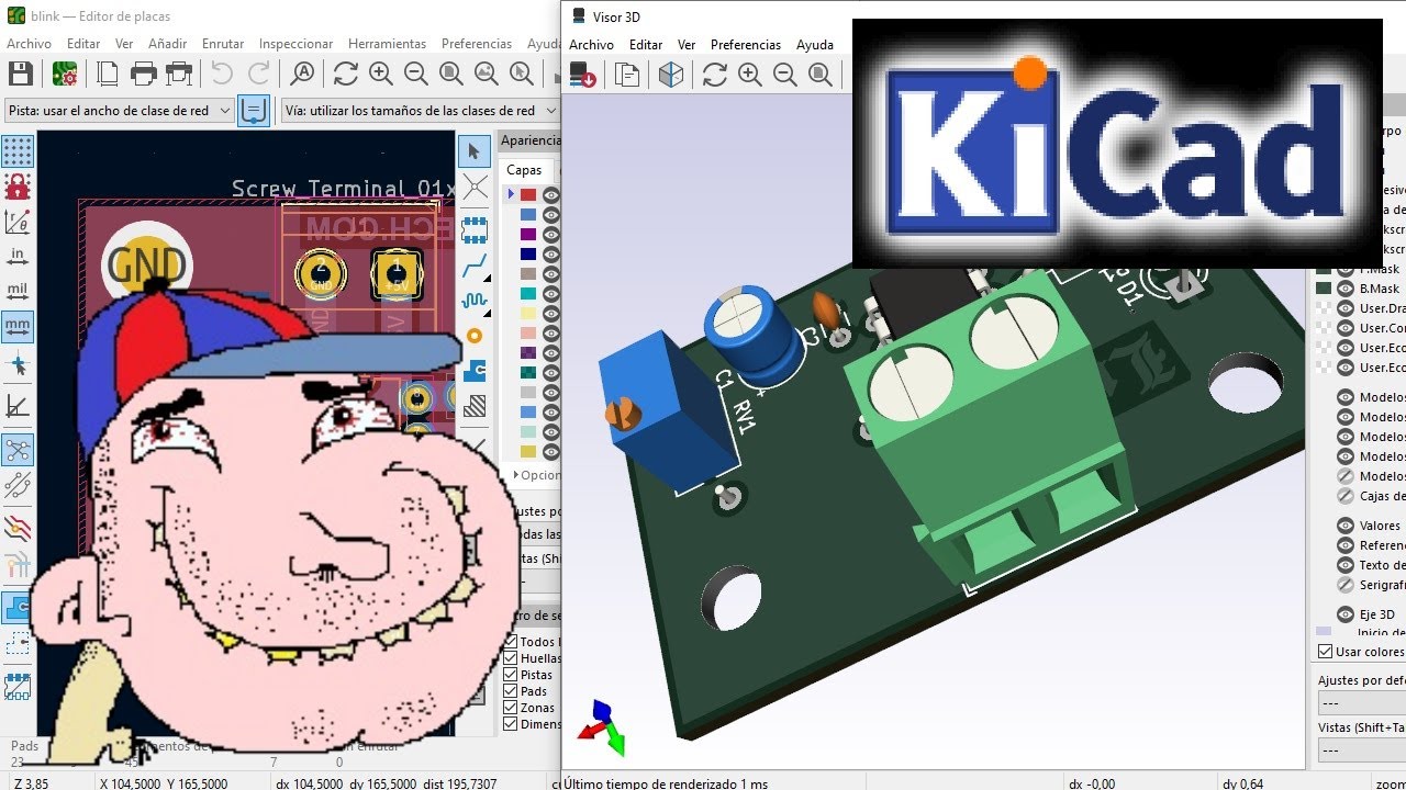 KiCad para Boludos - Pads Vías y Relleno